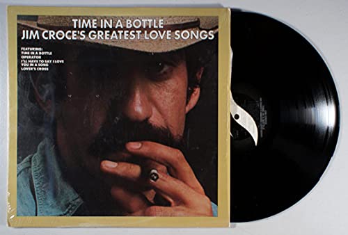 Jim Croce Time In A Bottle Greatest Love Songs - JZ 35000 - 1978 - Pop Folk Music - Vinyl Record LP Album - Original US Pressing VG++ VG+