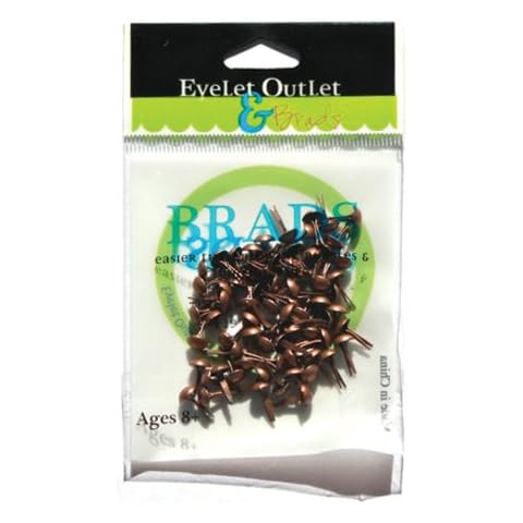 Eyelet Outlet Ojales Redondos de 4 mm, Cobre Cepillado Cover