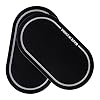 Single Bass Drum Patch and Double Pedal Patch for Percussion Instrument Accessories, Drumhead Kick Pad Replacement, Protects Bass Drum Head, 2 PCS Set(Black Double Pedal) #1
