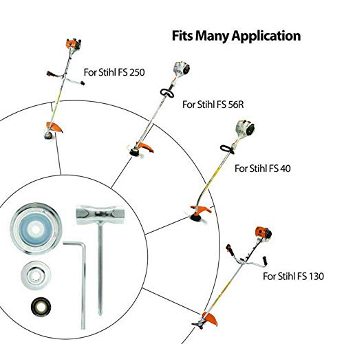 5pcs Blade Adapter Attachment Maintenance Kit for STIHL String Trimmers Brush Cutter Lawn Mower Blade Adapter Tools Accessories