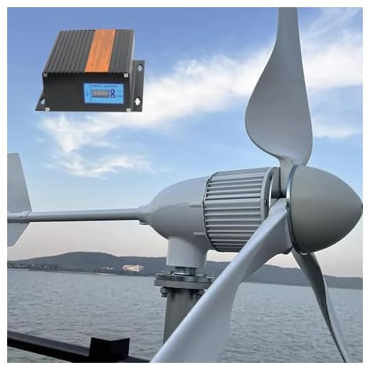 FLTXNY POWER Wind Turbine 2000W AC 48V Home Use Horizontal Wind Generator Kits 3 Blades with MPPT Controller to Charge Batteries Off Grid System for Home, Boat, Marine, Garden