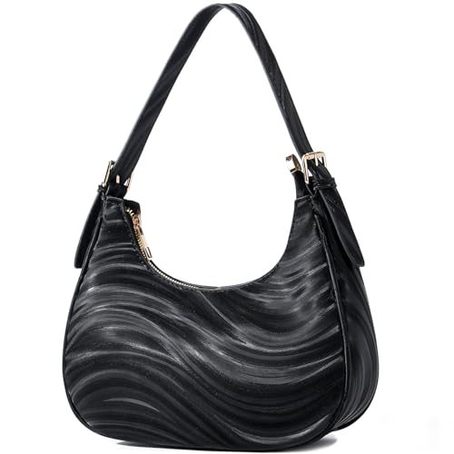 Image of CROJUYI Small Crescent Shoulder Bags Purses for Women Retro Classic Clutch Hobo Tote Purse and Handbag Cute Crossbody Bags