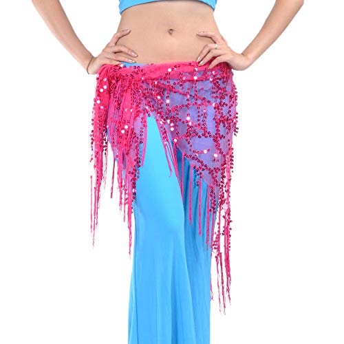 BellyLady Belly Dance Hip Scarf Shawl with Fringe Tribal Triangle Tassles Wrap
