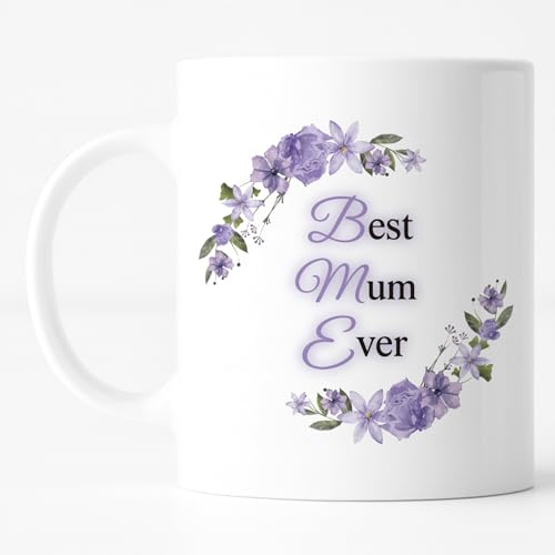 Custom Moments Mothers Day Gifts Best Mum Ever Mug Birthday Gift for Mum from Daughter or Son Unique Present for Mother Mama