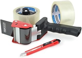 Rapesco 1557 Germ-Savvy Antibacterial, 960 Tape Dispenser with 2 Clear Packing Tapes & Cutter