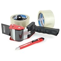 Rapesco 1557 Germ-Savvy Antibakteriell 960 Klebeband-Handabroller mit 2 Transparente Packbänder