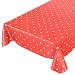 Produktbild ANRO Wachstuchtischdecke Wachstuch Wachstischdecke Tischdecke Punkte Gepunktet Dots Tupfen Rot 100 x 140cm