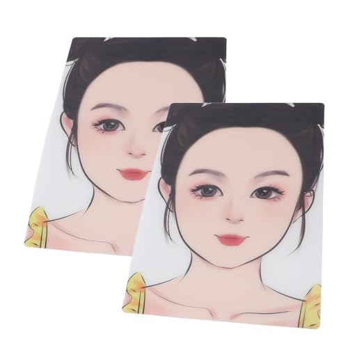 Placa de Exibição de Pintura Facial Infantil, Placa de Pintura Facial Reutilizável 2pcs Menina para