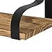 Y&ME YM Farmhouse Shelves for Wall, Set of 3 Rustic Wood Small Shelf Floating, Perfect for Bedroom, Living Room, Bathroom, Kitchen, and Office (Light Brown)