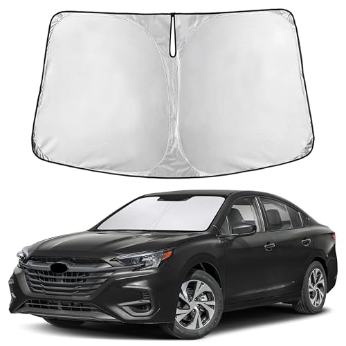 Image of EcoNour Windshield Sunshade Compatible for Subaru Legacy 2020-2023 2024 2025, Sun Visor for Front Windshield & Window Sun Shade Cover, UV Heat Blocker & Protector, Car Accessories