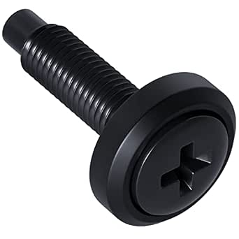 ECHOGEAR Server Rack Screws 25 Pack - 10/32 Steel Screws with Nylon Washers and Pilot Points