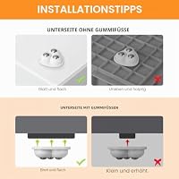 Aieve Rollen für Küchengeräte, 8 Stk Selbstklebende Mini Rollen für Kaffeemaschine, 360° drehbare Rollen Zubehör für Airfryer, Toaster, Küchengeräte, Mikrowelle, Aufbewahrungsbox – Ansicht 5