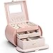 Vlando Princess Style Jewelry Box for Girls Jewelry Box Girls 12-14 3-Layer Kids Jewelry Box with Mirror Little Girls Jewelry Box 8-12 Birthday Gift for Teens Girls (Pink)