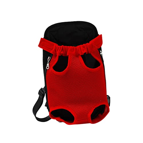 POPETPOP 1PC Breathable Pet Backpack for Dogs and Cats Comfortable Four Portable Travel Storage Bag Durable Mesh Cloth for