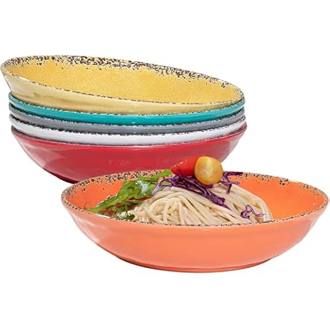ZAROCRUS Vintage Melamine Pasta Bowls Cover