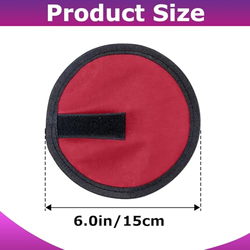 Bookiq 24 Pcs Fishing Lure Covers Protector Fundas para Anzuelos de Cañas de Pescar, 12 Rojo y Negro, 6 Pulgadas miniatura 3