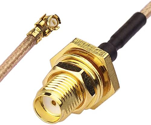 Bingfu SMA Female Bulkhead to IPX IPEX U.FL RG178 WiFi Aerial Antenna Adapter Cable 30cm (2-Pack) for Wireless Mini PCI Express PCIE Network Card WiFi Adapter Router FPV UAV Drone Controller