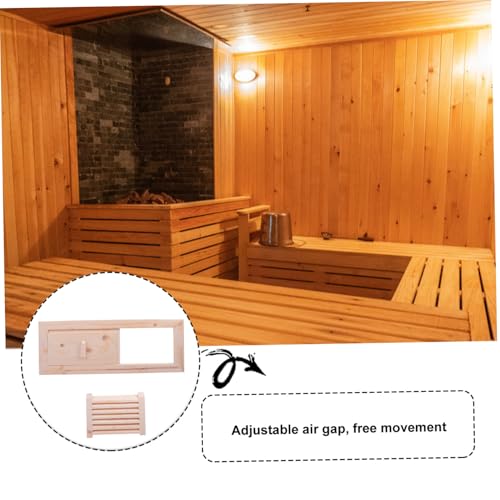 Grille d'aération en bois de sauna kit de ventilation pour hammam - 8