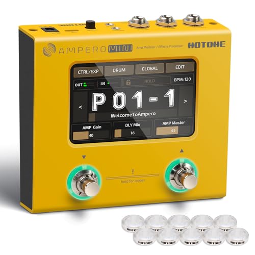 HOTONE Multi Effetti Processore Pedale Chitarra Basso Amplificatore Modellazione IR
