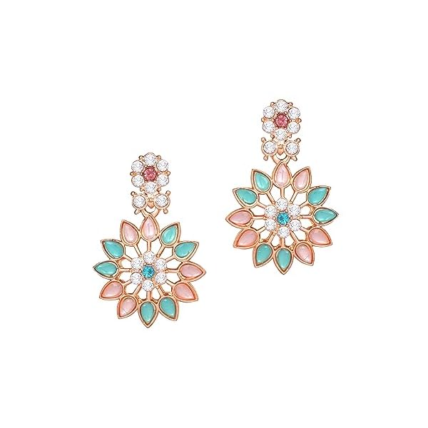 Atasi International Necklace with Earrings and Maang Tikka for Women | Jewellery Set for Party, Wedding, Engagement | Jewellery Set for Special Occasions - Image 4