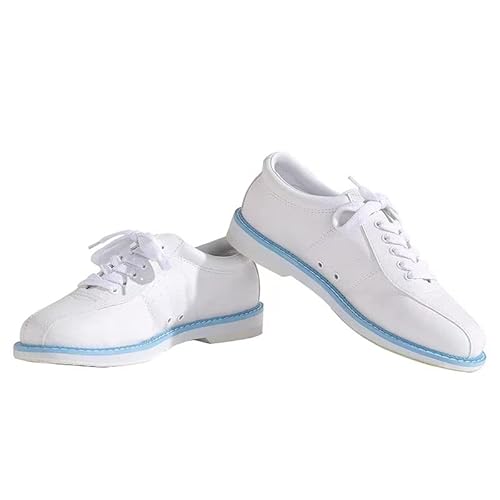 Womens Pu Bowling Shoes Pink Breathable Bowling Sneakers For Gym (White, Adult, Women, Numeric_10, Numeric, Us_Footwear_Size_System, Medium) #TOP2