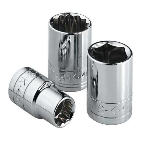 SK Tools USA 3/8" Drive, 17MM, 12 Point, Deep Chrome Socket | 8437