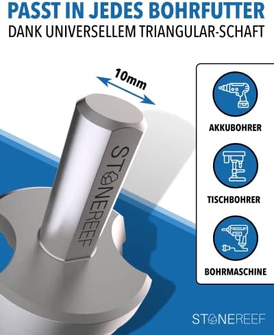 STONE REEF Profesjonalne wiertło stopniowe ze stali HSS  [15 stopni | Ø 4  32 mm]  wiertło stożkowe, obieraczka, metal, wiertło do otworów, wiertło do blachy, wiertło do tworzywa sztucznego,