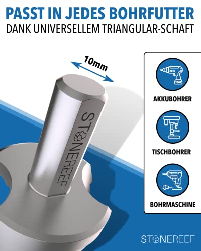 Stufenbohrer Profi aus HSS Stahl - [15 Stufen | Ø 4-32mm] - Kegelbohrer, Schälbohrer, Stufenbohrer Metall, Lochbohrer, Blechbohrer, Kunststoffbohrer, Lochfräser, Fräsbohrer, Lochschneider