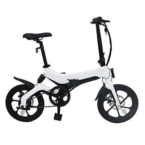 AZUNX Bicicleta Eléctrica, Bicicleta Eléctrica Plegable 250W 3 Modos de Velocidad 50Km E-Bike de Larga Distancia con 36V / 6.4Ah Batería