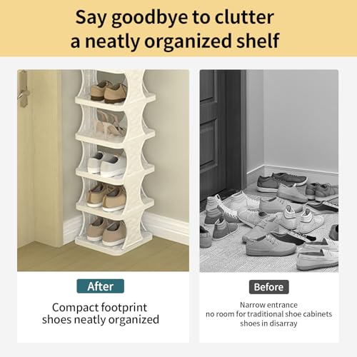 Organisateur de chaussures étroit pour optimiser l'espace d'une entrée - 8
