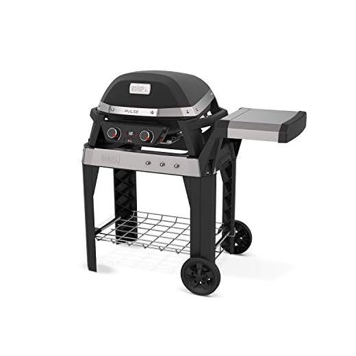 Weber Pulse 2000 Cart Electric Grill, Black
