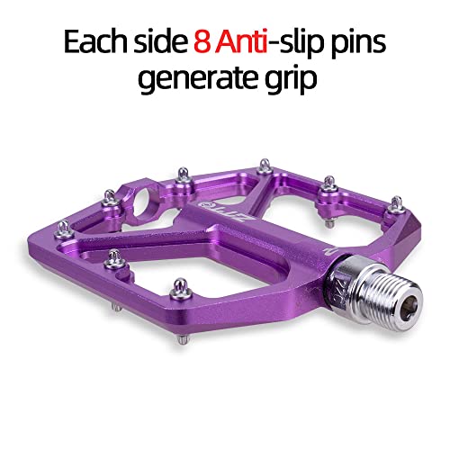 Ztto Bike Pedals Mountain Pedals Bicycle Flat Pedals Aluminum Non-Slip 9/16" Sealed Bearing Lightweight Platform For Road Bmx Mtb Bike #TOP5