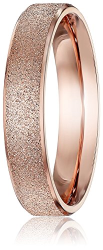 4mm Women's Titanium Rose Gold Wedding Band Ring2