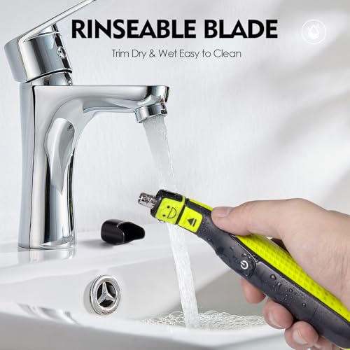 Image of Nose and Ear Trimmer Replaceable Blade, Washable Replacement Head for OneBlade Handles, Precision Grooming Accessory for Nose Hair and Ear Hair Trimming