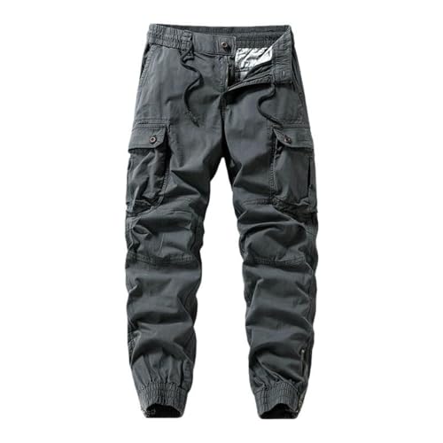 Pantalon cargo fuselé pour homme en coton vintage style américain