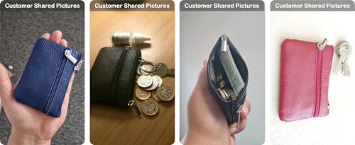 Hibate Braun Leder Schlüsseletui Schlüsseltasche Klein für Herren Damen