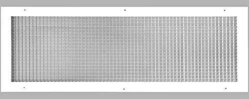 Super Sale 🛒 20" x 30" Cube Core Eggcrate Return Air Grille - Aluminum Rust Proof - HVAC Vent Duct Cover - White [Outer Dimensions: 22.75"w X 32.75"h]