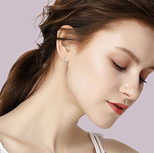 925 Silver Cuff Earrings La Raffine-14K Gold Plated Hypoallergenic Huggie Stud Cuff Earrings For Women Girl Gifts Present Valentines Birthday Anniversary Mothers Day Christmas #TOP2