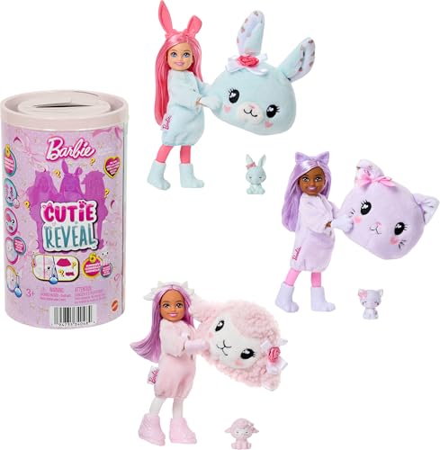 Muñeca Barbie Chelsea Cutie Reveal con accesorios y 6 sorpresas miniatura 1