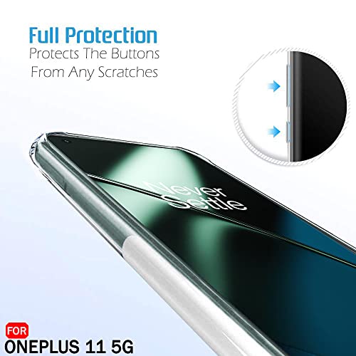 Image of TheGiftKart Best Camera Protection Back Cover Case for OnePlus 11 5G | Ultra Clear Soft Case | Inbuilt Dust Plugs & Anti-Slip Grip | Slim & Protective Back Case Cover for OnePlus 11 5G (Transparent)