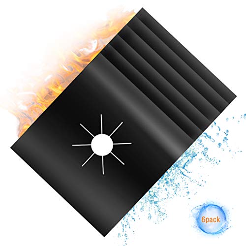 Gas Stove Burner Covers Non-Stick and Reusable Heat-Resistant Gas Range Protectors Fast Clean
