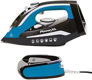 PowerXL Cordless Iron and Steamer Deluxe, Lightweight Dry Steam Iron with Ceramic Ion
