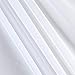 GoodGram 2 Pack: Basic Rod Pocket Sheer Voile Window Curtain Panels - Assorted Colors & Sizes (White, 63 in. Long Pair)