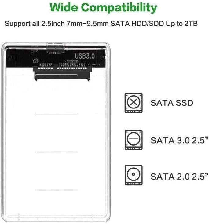 Caja externa para disco duro 2.5" SATA USB 3.0 NTQinParts miniatura 4
