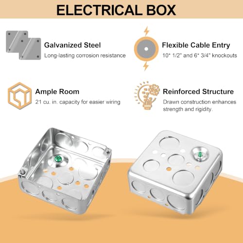 Caja galvanizada de 3/4 15 Imagen adicional