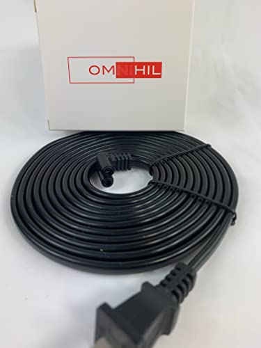 [UL Listed] OMNIHIL 90 Degree 10FT AC Power Cord Compatible with Cambridge Audio TV5 (v2) Soundbase with Bluetooth