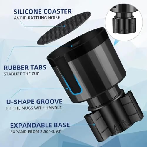 Porte-gobelets de voiture stable avec base extensible réglable haut de gamme