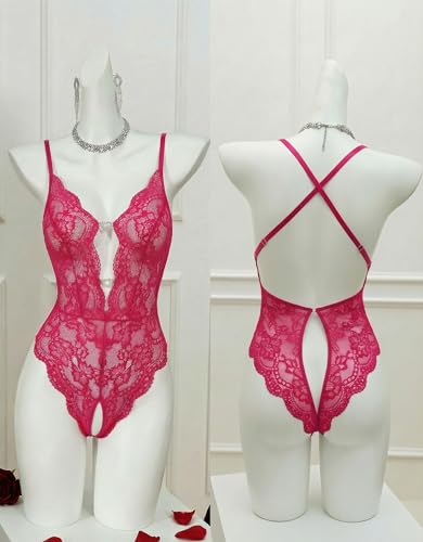 Image of Avidlove Sexy Lingerie for Women Lace Teddy Lingerie One Piece Lingerie Bodysuit
