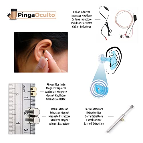 PingaOculto Spy Earpiece Wireless Earphones Invisible Hidden Mini Headset Exam for Phone with Microphone - Image 2