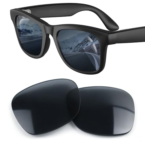 Image of Yeahxing Lenses Compatible with Ray-Ban Meta Glasses Gen 2 /1 /Wayfarer | Polarized lenses for 53mm Large /50mm Regular Wayfarer. Fits RW4006 /RW4012 /RW4008. UV protection, scratch-resistant.
